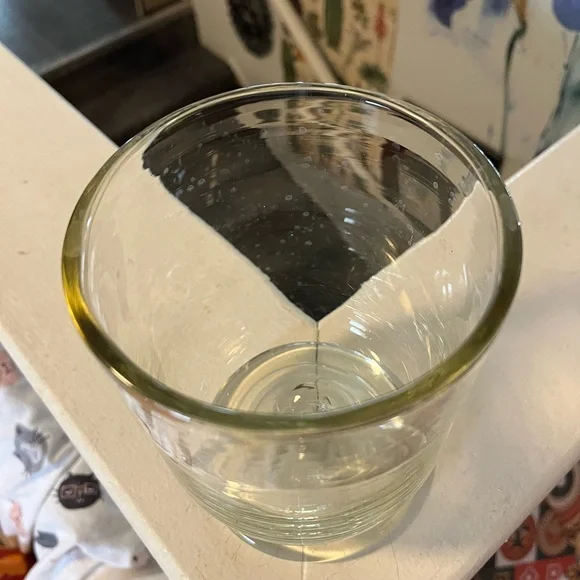 CLEAR GLASS FOOTED DISPLAY VASE/ JAR - Picture 2 of 6